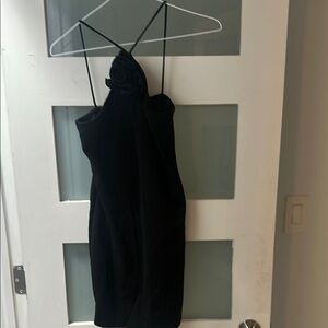 Elegant Black Strappy Dress